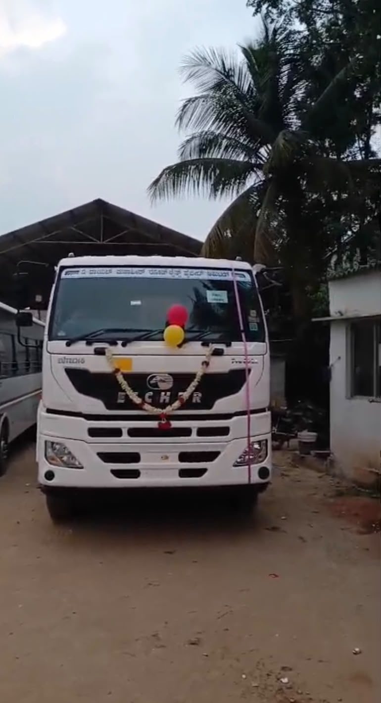 Newly inducted Eicher Pro multi-axle truck of The Royal Mahaveer Roadlines